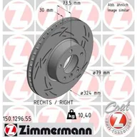 Tarcze hamulcowe - Tarcza hamulcowa ZIMMERMANN 150.1296.55 - miniaturka - grafika 1