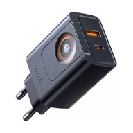 Ładowarki do telefonów - Ładowarka McDodo 2w1 USB-C + USB-A 30W Czarna - miniaturka - grafika 1