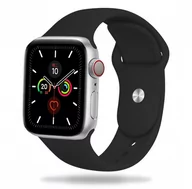 Akcesoria do smartwatchy - GK PROTECTION, Silikonowa opaska do Apple Watch 1/2/3/4/5/6/7/SE (38/40/41 mm), czarny - miniaturka - grafika 1