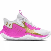 Buty sportowe damskie - Buty do koszykówki uniseks Under Armour UA Jet \'23 - różowe - miniaturka - grafika 1