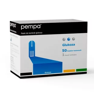 PEMPA Pempa paski do kontroli glukozy x 50 szt - Meble i wyposażenie gabinetów medycznych PEMPA Pempa paski do kontroli glukozy x 50 szt - Meble i wyposażenie gabinetów medycznych - miniaturka - grafika 1