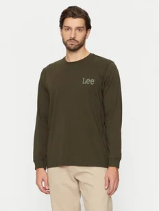 Lee Longsleeve Wobbly 112355592 Zielony Regular Fit - Koszulki męskie - miniaturka - grafika 1