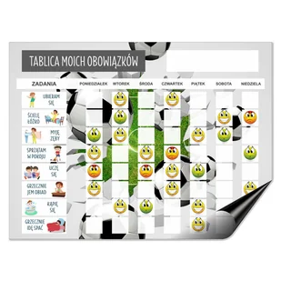 Planer motywacyjny dla dzieci Magnes na lodówkę tablica obowiązków + emotki - Magnesy Planer motywacyjny dla dzieci Magnes na lodówkę tablica obowiązków + emotki - Magnesy - miniaturka - grafika 1