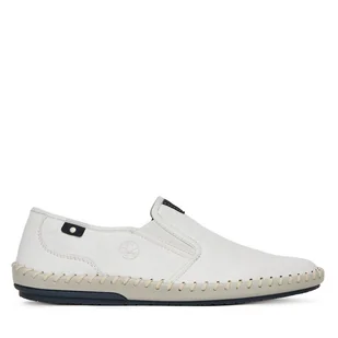 Półbuty Rieker B4551-81 Biały - Półbuty męskie - miniaturka - grafika 1