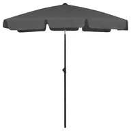 Parasole ogrodowe - VidaXL Parasol plażowy, antracytowy, 180x120 cm 314721 VidaXL - miniaturka - grafika 1