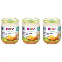 Hipp Owocowy Duet Deser jogurtowy z owocami po 6. miesiącu zestaw 3 x 160 g Bio - Desery dla dzieci - miniaturka - grafika 1