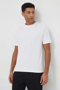 Koszulki męskie - New Balance t-shirt bawełniany męski kolor biały z aplikacją - grafika 1