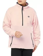 Bluzy męskie - Volcom Męska bluza polarowa V-Science P/O 1/2 z suwakiem, na imprezę, różowa, S, Party Pink, S - miniaturka - grafika 1