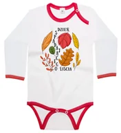 Body dla niemowląt - Body dziecięce Z Napisem Dzień Spadającego Liścia Różnobarwne Liście 74/80 - miniaturka - grafika 1