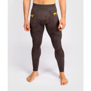 UFC Venum Legginsy Fusion Fight Week Performance Brown - Kimona, stroje i obuwie - miniaturka - grafika 1
