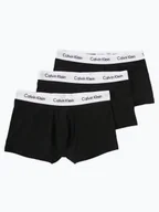 Majtki męskie - Calvin Klein Obcisłe bokserki pakowane po 3 szt. Mężczyźni Bawełna czarny jednolity, S - miniaturka - grafika 1
