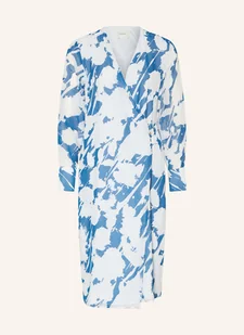 Calvin Klein Sukienka Kopertowa blau - Sukienki - miniaturka - grafika 1