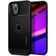 Etui i futerały do telefonów - Spigen Rugged Armor do iPhone 12/12 Pro Black - miniaturka - grafika 1