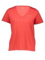 Koszulki i topy damskie - Pepe Jeans Koszulka w kolorze czerwonym - miniaturka - grafika 1