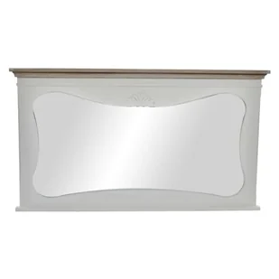 DKD Home Decor Lustro ścienne białe naturalne drewno 105 x 64 x 4,5 cm - Lustra - miniaturka - grafika 1