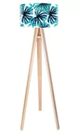 Lampy stojące - Macodesign Lampa podłogowa Niebieska palma tripod-foto-423p, 60 W - miniaturka - grafika 1