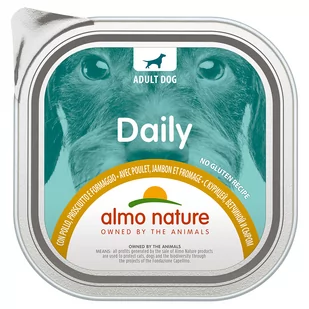 Almo Nature, pakiet mieszany Daily 18 x 300 g - Z kurczakiem, szynką i serem - Mokra karma dla psów - miniaturka - grafika 1