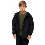 Odzież taktyczna i umundurowanie - Kurtka dziecięca BRANDIT Summer Windbreaker Frontzip - Czarna - miniaturka - grafika 1