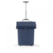 Torby i wózki na zakupy - Wózek trolley m, herringbone dark blue RNT4113 - miniaturka - grafika 1