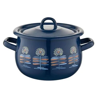 Garnek emaliowany baryłka z pokrywką Polino 20 cm 3,5 l - Garnki - miniaturka - grafika 1