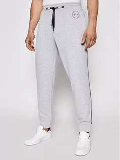 Spodnie sportowe męskie - Armani Exchange Spodnie dresowe 8NZP91 Z9N1Z 3929 Szary Regular Fit - grafika 1