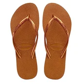 Klapki i japonki damskie - Havaianas HAV. Slim, japonki damskie, Brązowy, 41/42 EU - miniaturka - grafika 1