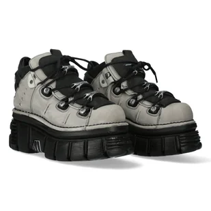 buty NEW ROCK ALASKA PERLA, NOBUCK NEGRO, TOWER NEGRO E14 + LATERAL [M-106-C96]-36 - Półbuty męskie - miniaturka - grafika 1