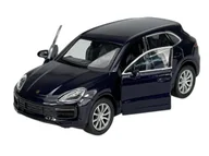 Samochody i pojazdy dla dzieci - WELLY PORSCHE CAYENNE 2 TURBO NOWY NIEBIESKI 1:34 43773 - miniaturka - grafika 1