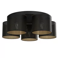 Lampy sufitowe - Lampa sufitowa z pięcioma abażurami, czarna LX 5249 z serii LOFT SHADE - miniaturka - grafika 1