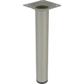 Zawiasy, okucia i inne akcesoria - Noga meblowa okrągła 20 cm szara - miniaturka - grafika 1