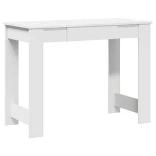 vidaXL Biurko, białe, 100x45x75 cm, materiał drewnopochodny - Biurka - miniaturka - grafika 1