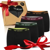 Majtki męskie - Top Secret Zestaw Prezentowy Bokserki Męskie KOM4 4 Szt. XXL - miniaturka - grafika 1