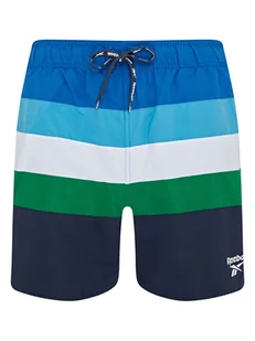 Reebok Szorty kąpielowe "Spiro" w kolorze niebiesko-zielono-czarnym - Kąpielówki męskie - miniaturka - grafika 1