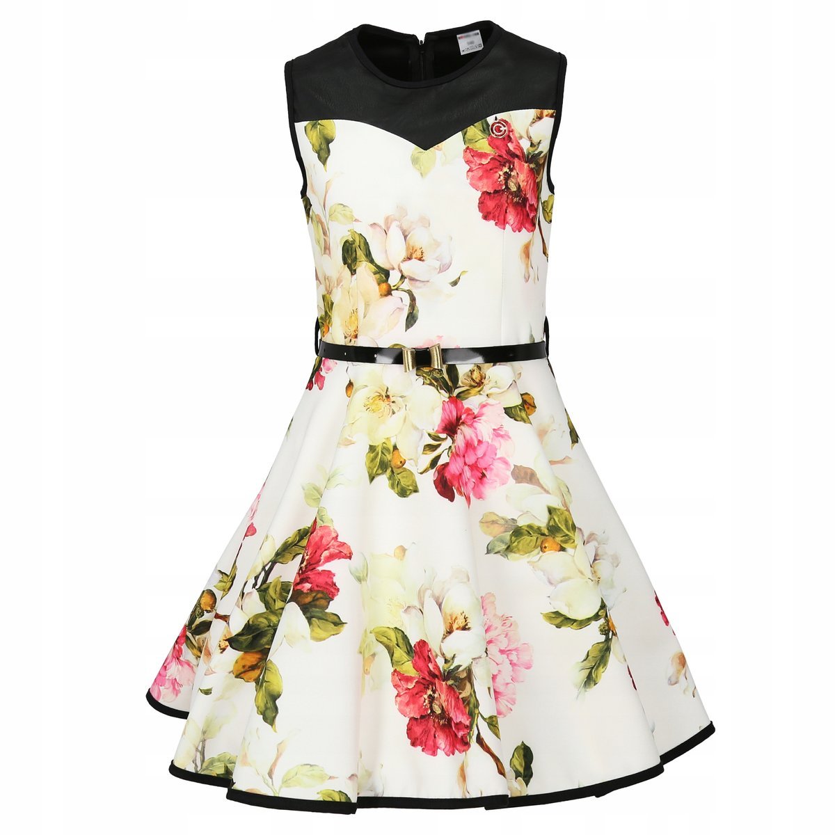 Sukienka w KWIATY wizytowa elegancka WESELE 146