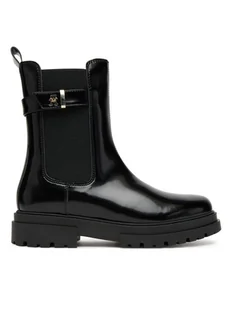 Tommy Hilfiger Botki Chelsea Boot T4A5-34029-1453 Czarny - Buty dla chłopców - miniaturka - grafika 1