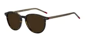Okulary przeciwsłoneczne - HUGO Męskie okulary przeciwsłoneczne Hg 1169/S, HAVANA, 51 - miniaturka - grafika 1