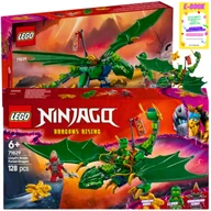 Klocki - LEGO NINJAGO - ZIELONY LEŚNY SMOK LIOYDA 71829 KLOCKI PREZENT + EBOOK - miniaturka - grafika 1