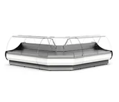 Szafy i witryny chłodnicze - L-kształtny, 6,5-metrowy ciąg chłodniczy 2 x WCh-7-2000 + WCh-7 Nz, agregat wewnętrzny, montaż pod klucz - miniaturka - grafika 1