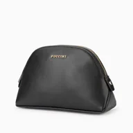 Kosmetyczki, organizery i kuferki - Kosmetyczka Damska Podróżna Półokrągła Na Zamek PUCCINI Czarna QML003-1 - miniaturka - grafika 1