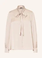 Bluzki damskie - Joop! Bluzka Z Satyny Z Kokardą weiss - miniaturka - grafika 1