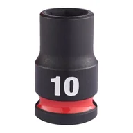 Klucze i nasadki - Milwaukee nasadka udarowa 10 mm 3/8" 6-kątna Shockwave krótka metryczna 4932480267 - miniaturka - grafika 1