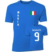 Koszulki sportowe męskie - Koszulka bawełniana MARIO BALOTELLI 9 WŁOCHY jr - miniaturka - grafika 1