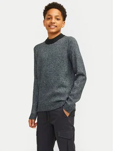 Jack&Jones Junior Sweter Space 12262664 Niebieski Regular Fit - Swetry dla chłopców - miniaturka - grafika 1