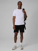 Spodenki męskie - 4F Spodenki dresowe męskie - czarne XXL - miniaturka - grafika 1