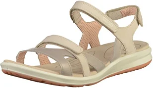 ECCO Damskie sandały Cruiseii z paskami, Beżowy Siver Grey Gravel Rose Dust, 37 eu - Moda i Uroda OUTLET - miniaturka - grafika 1