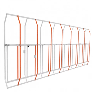 Came Pełnowymiarowa firanka z malowanego aluminium Moduł 1720 mm, H = 1300 mm - Akcesoria do bram - miniaturka - grafika 1