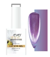 Lakiery hybrydowe - Cat Eye Lakier Hybrydowy fiolet srebrny z drobinkami magnetyczny EverShine - miniaturka - grafika 1
