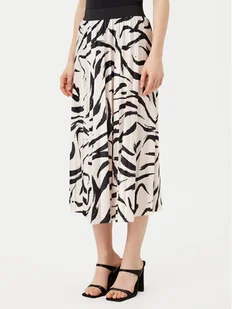 Vila Spódnica plisowana Nitban Print 14068477 Beżowy Regular Fit - Spódnice - miniaturka - grafika 1