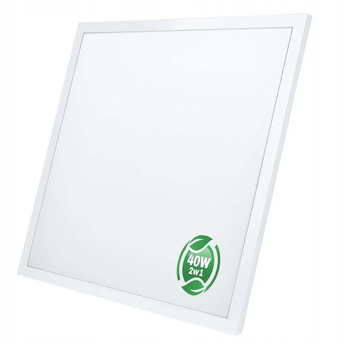 ECO LIGHT SPÓŁKA Z OGRANICZONĄ ODPOWIEDZIALNOŚCIĄ Panel LED 600 natynkowy 4000lm 40W b.neutralna 4000K 595x595x29mm obudowa biała klosz mleczny montaż uniwersalny 2w1: P/T, N/T ECOLIGHT (6)