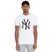 Koszulki męskie - Koszulka New Era MLB Logo New York Yankees T-shirt Biała - 11863818-S - miniaturka - grafika 1